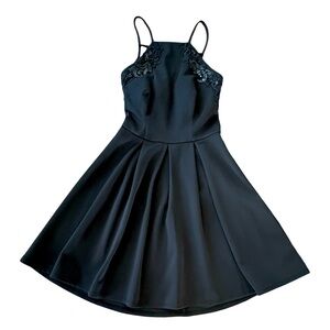 B Darlin black fit-and-flare dress, junior size 3/4 Item 0316